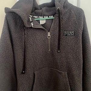 Victorias Secret PINK Gray Sherpa